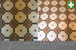 Mosaic Tiled Edwardian Floor Cleaning Abington Park